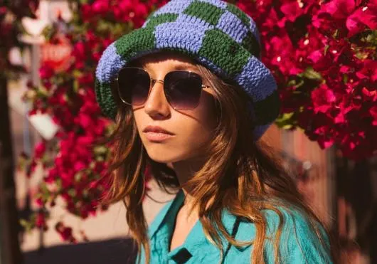 Women Nova Shiny Rose Gold Aqua Blush Gradient TOMS Sunglasses