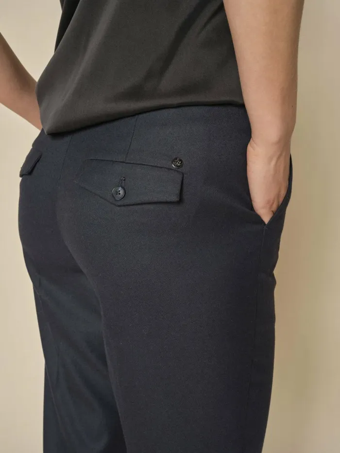 Women Pants MOS MOSH MMRhys Cais Pant Salute Navy