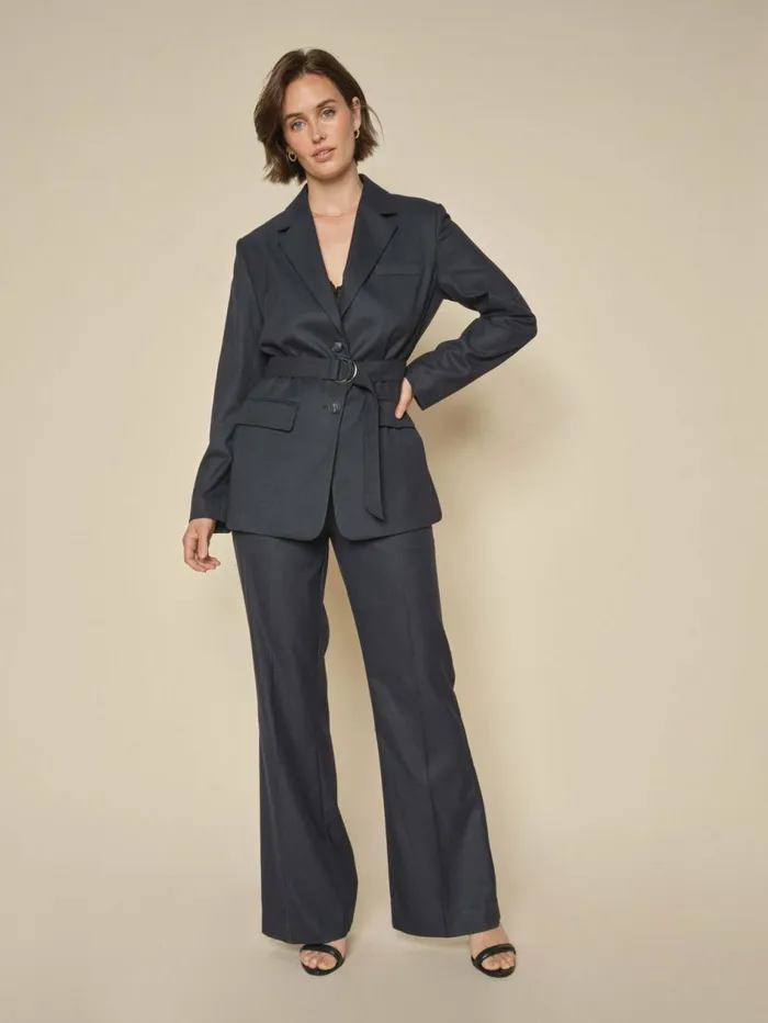 Women Pants MOS MOSH MMRhys Cais Pant Salute Navy