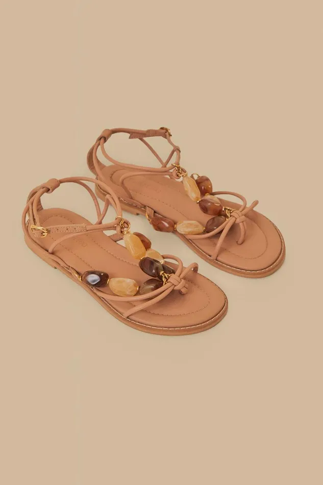 Women Pink Gem Straps Sandal Pink FARM Rio Sandals Women Pink Gem Straps Sandal Pink FARM Rio Sandals