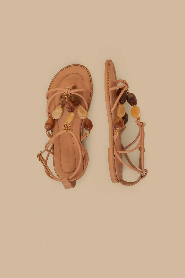 Women Pink Gem Straps Sandal Pink FARM Rio Sandals Women Pink Gem Straps Sandal Pink FARM Rio Sandals