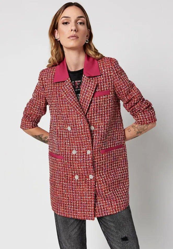 Women Pink Yarrow Brielle Blazer Pink Yarrow Buffalo David Bitton Jackets