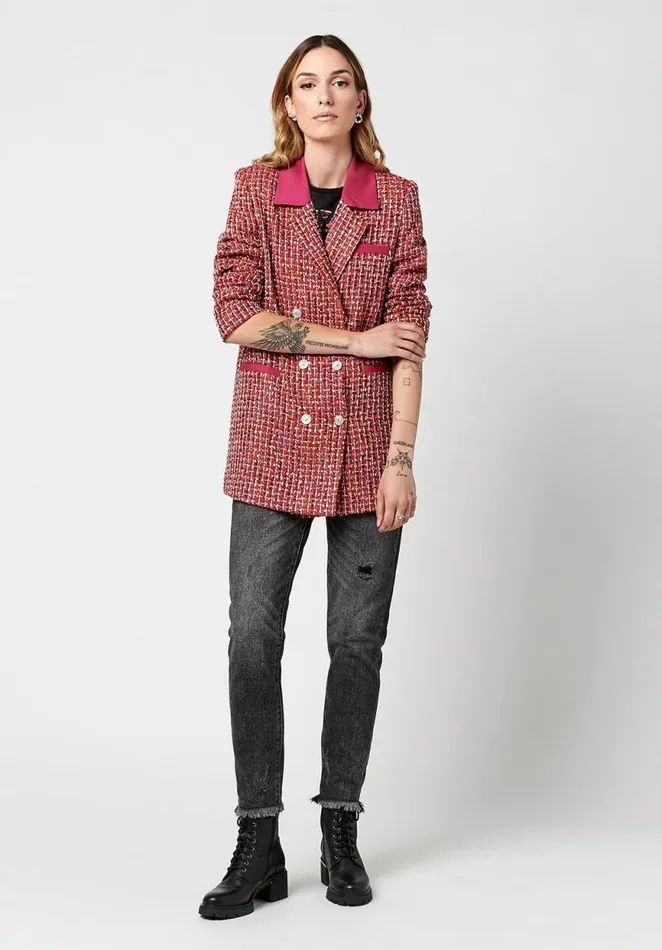 Women Pink Yarrow Brielle Blazer Pink Yarrow Buffalo David Bitton Jackets