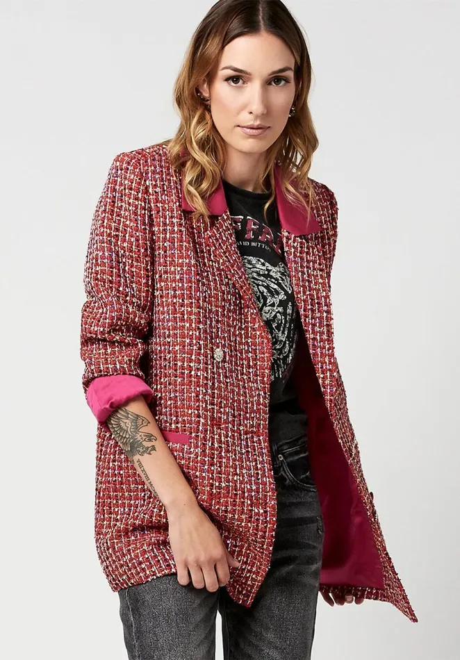 Women Pink Yarrow Brielle Blazer Pink Yarrow Buffalo David Bitton Jackets