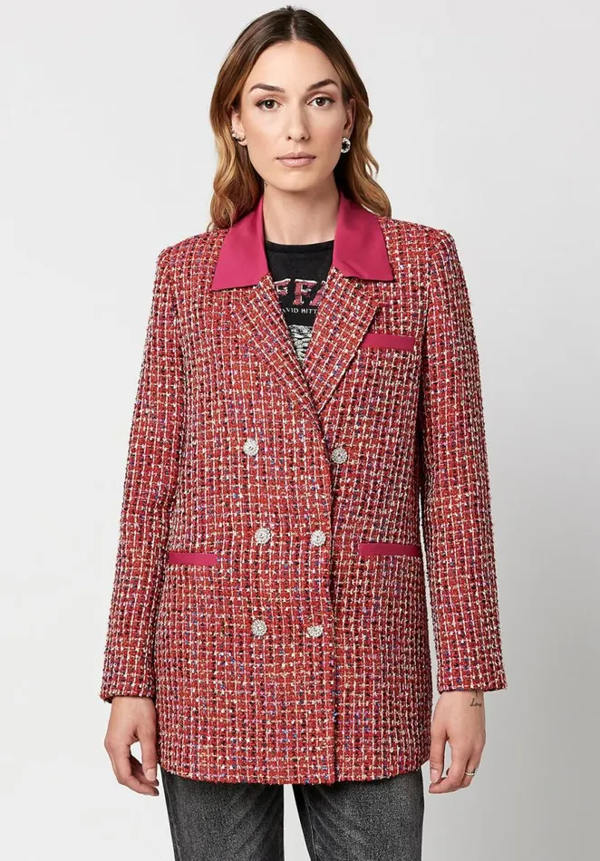 Women Pink Yarrow Brielle Blazer Pink Yarrow Buffalo David Bitton Jackets