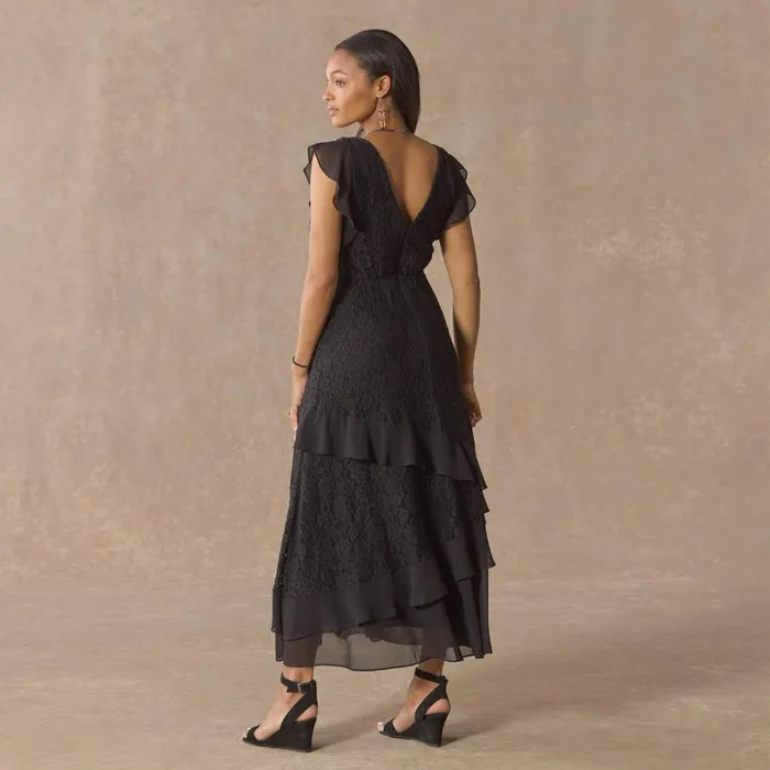 Women Promenade Au Jardin Dress Petite Black Sundance Catalog Dresses and Jumpsuits Women Promenade Au Jardin Dress Petite Black Sundance Catalog Dresses and Jumpsuits