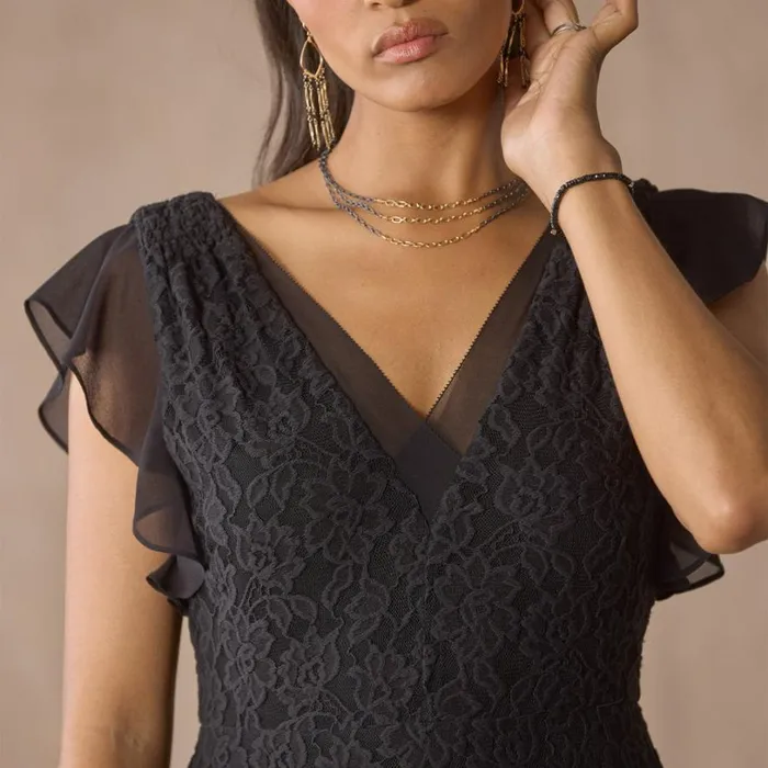 Women Promenade Au Jardin Dress Petite Black Sundance Catalog Dresses and Jumpsuits Women Promenade Au Jardin Dress Petite Black Sundance Catalog Dresses and Jumpsuits
