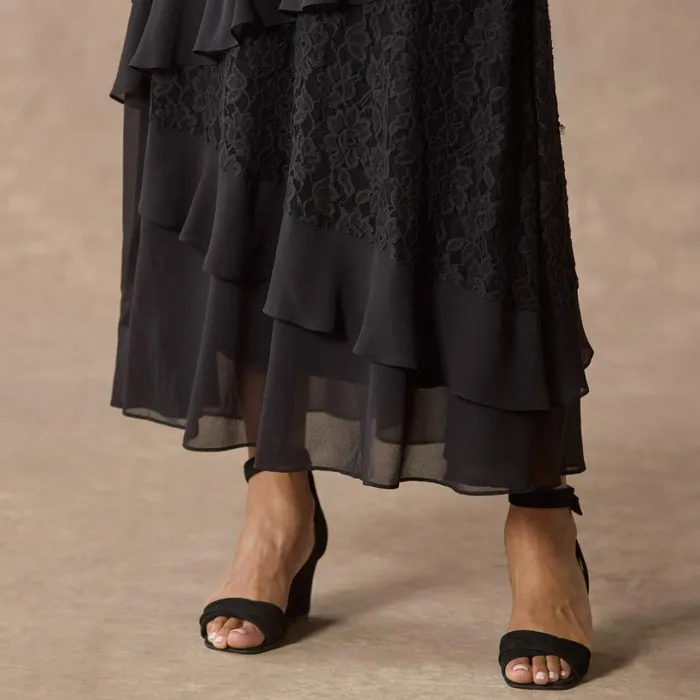 Women Promenade Au Jardin Dress Petite Black Sundance Catalog Dresses and Jumpsuits Women Promenade Au Jardin Dress Petite Black Sundance Catalog Dresses and Jumpsuits