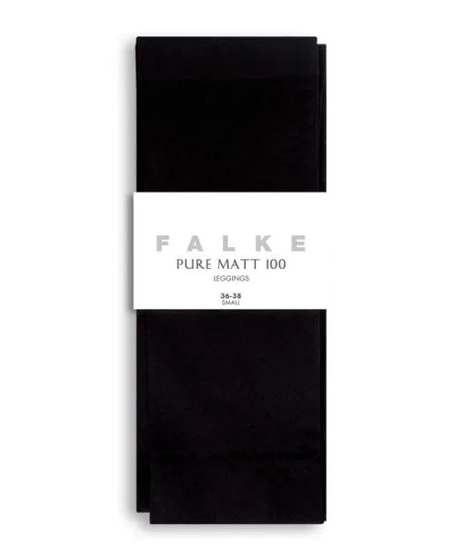 Women Pure Matt 100 DEN Women Leggings Anthracite FALKE Tights and Leggings