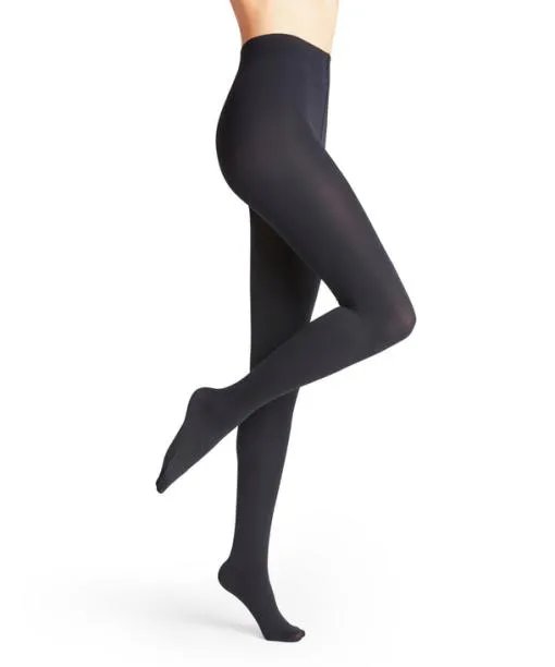 Women Pure Matt 100 DEN Women Tights Marine FALKE Tights and Leggings