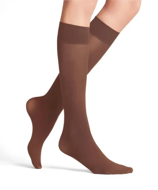 Women Pure Matt 50 DEN Women Kneehigh Socks Brandy FALKE Fullyfashioned Stockings