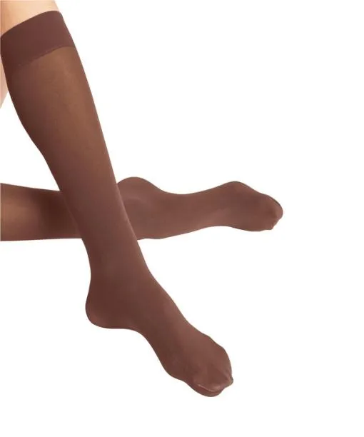 Women Pure Matt 50 DEN Women Kneehigh Socks Brandy FALKE Fullyfashioned Stockings