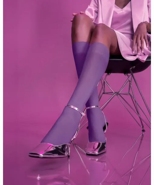 Women Pure Matt 50 DEN Women Kneehigh Socks Brandy FALKE Fullyfashioned Stockings