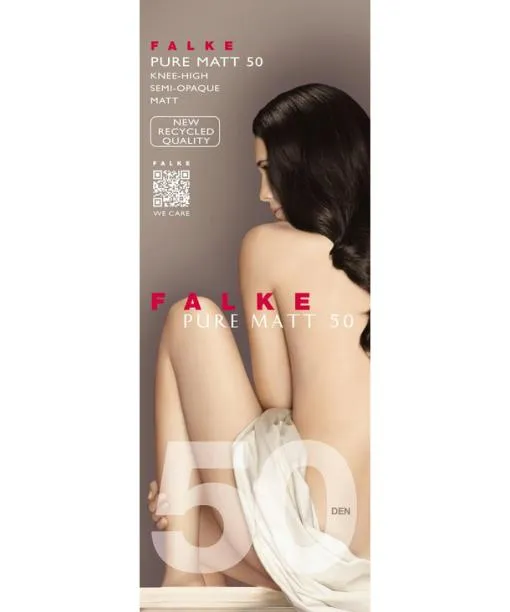 Women Pure Matt 50 DEN Women Kneehigh Socks Brandy FALKE Fullyfashioned Stockings