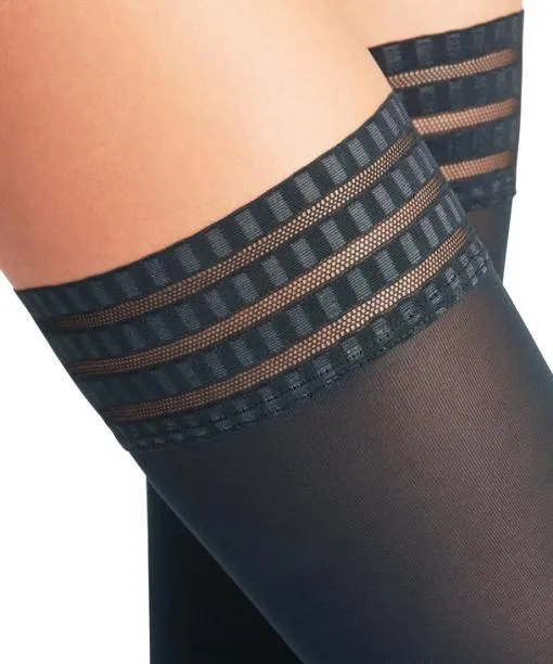 Women Pure Matt 50 DEN Women Stay Ups Graphite FALKE Thigh Highs