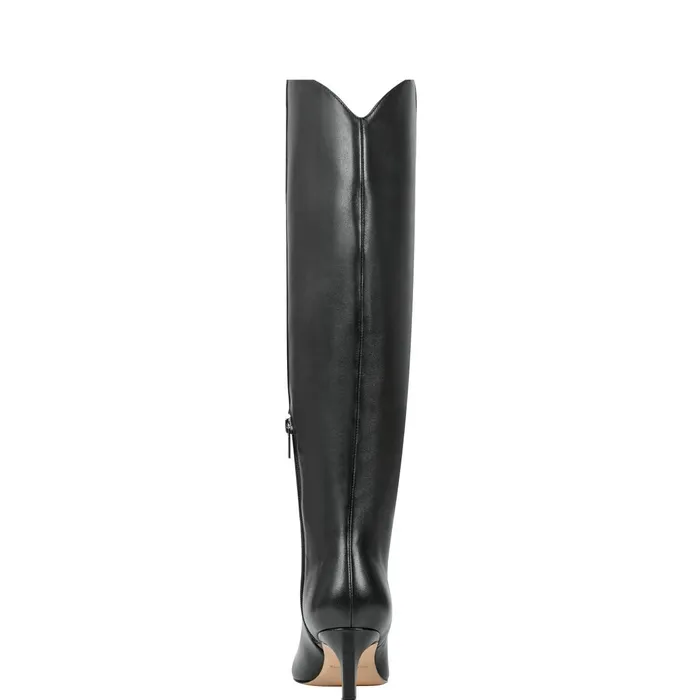 Women Quinnie Dress Boot Black Leather Marc Fisher Dress Boots