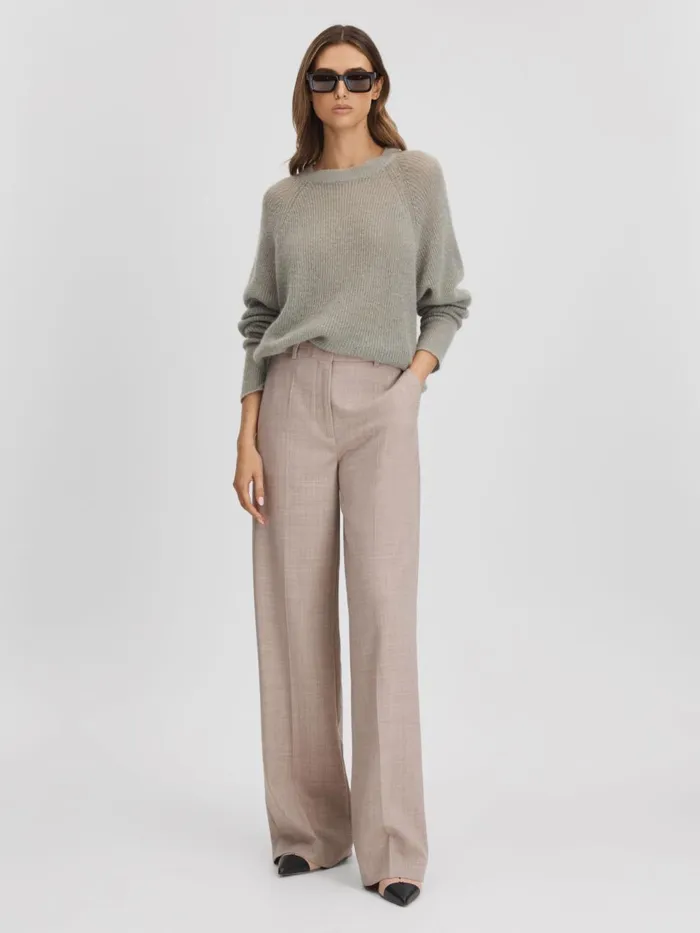 Women Reiss Brands Elphick Slingback Flats Taupeblack