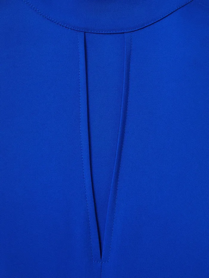 Women Reiss Dresses Libby Fitted Asymmetric Midi Dress Cobalt Blue