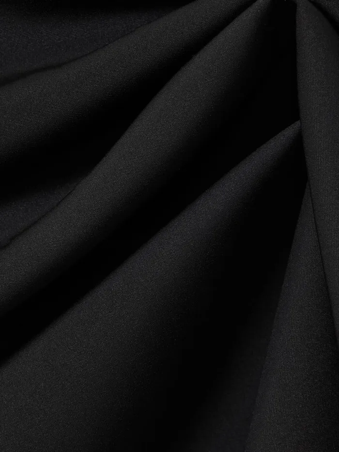 Women Reiss Dresses Ruffle Side Mini Dress Black