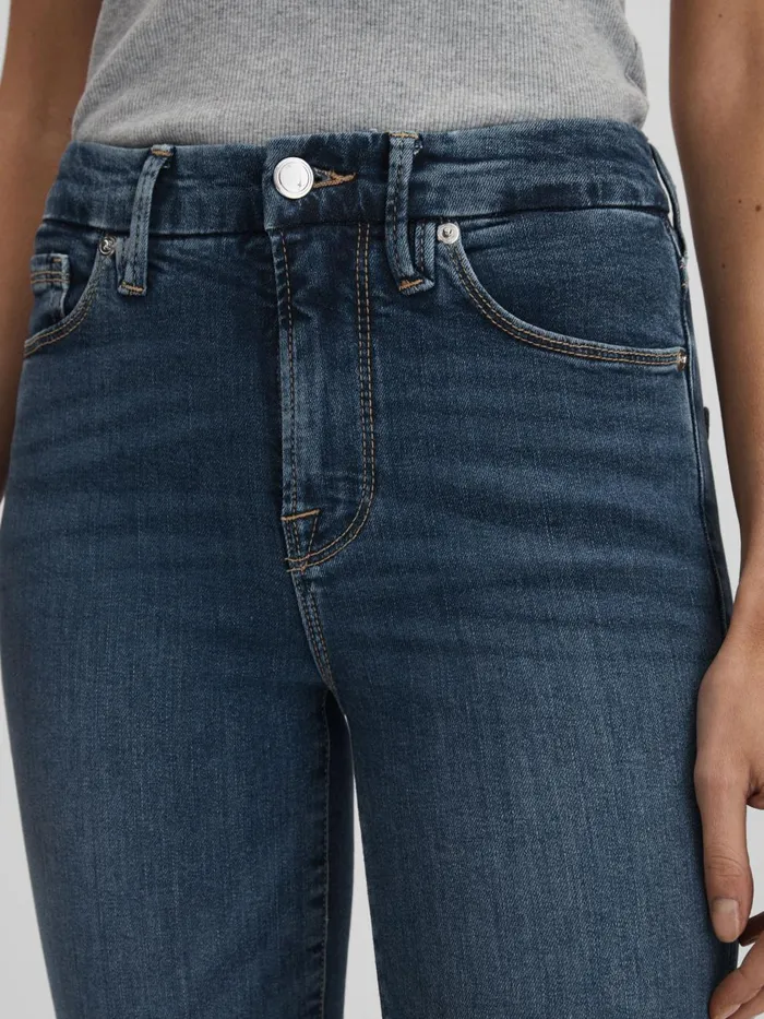 Women Reiss Jeans American Good American Cropped Skinny Jeans Blue
