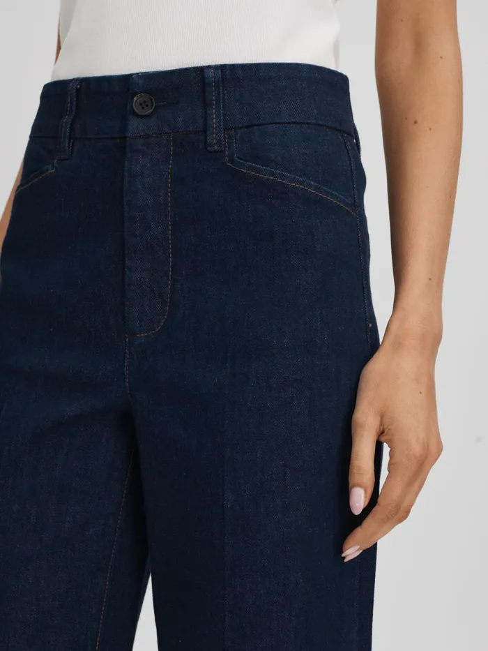 Women Reiss Jeans High Rise Wide Leg Jeans Edinburgh