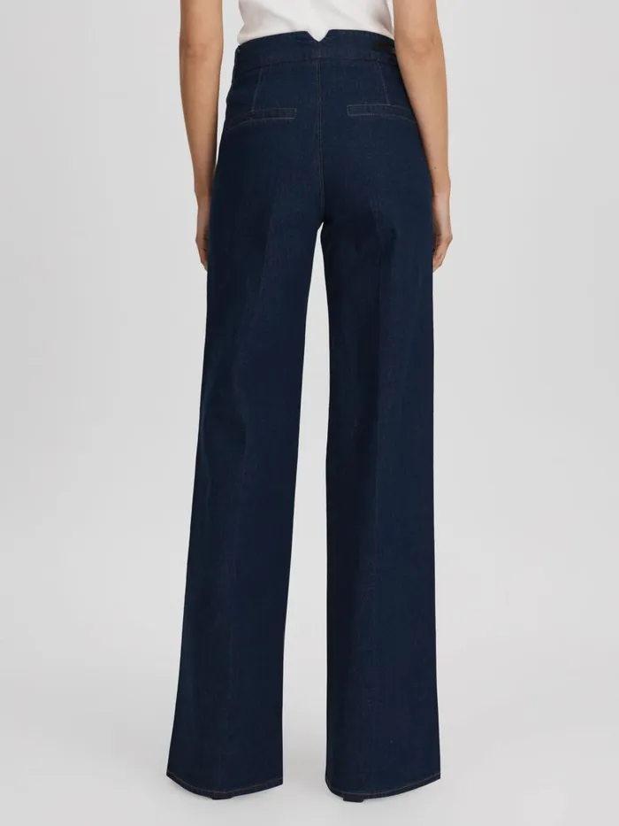 Women Reiss Jeans High Rise Wide Leg Jeans Edinburgh