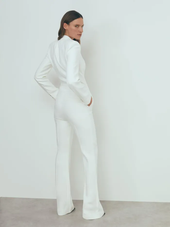 Women Reiss Jumpsuits and Playsuits Italian Tux Jumpsuit Ivory
