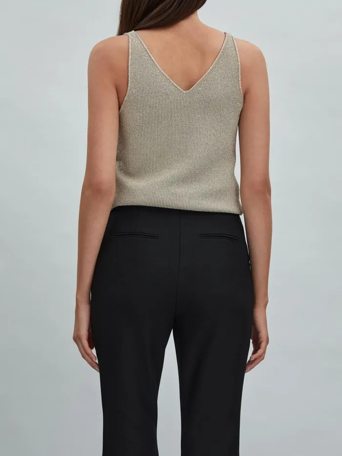 Women Reiss Pants High Rise Flared Trousers Black
