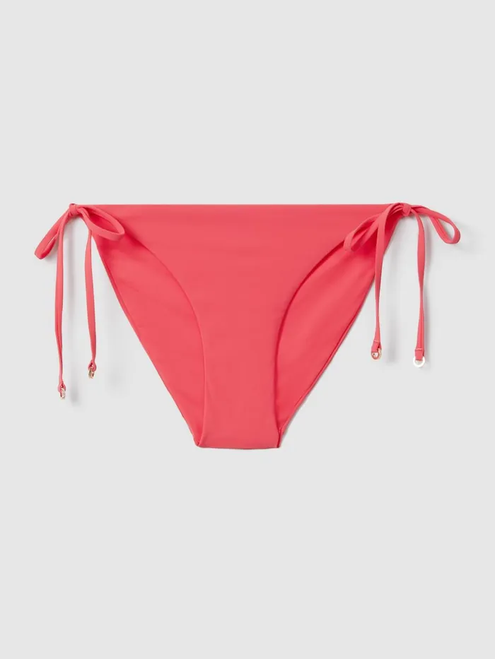 Women Reiss Swimwear Riah Triangle Halter Neck Bikini Top Coral