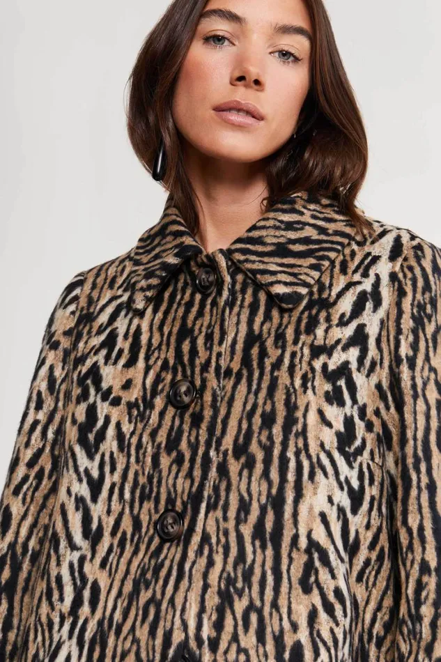 Women RIXO All Clothing Milly Leopard Coat Bohemia Leopard