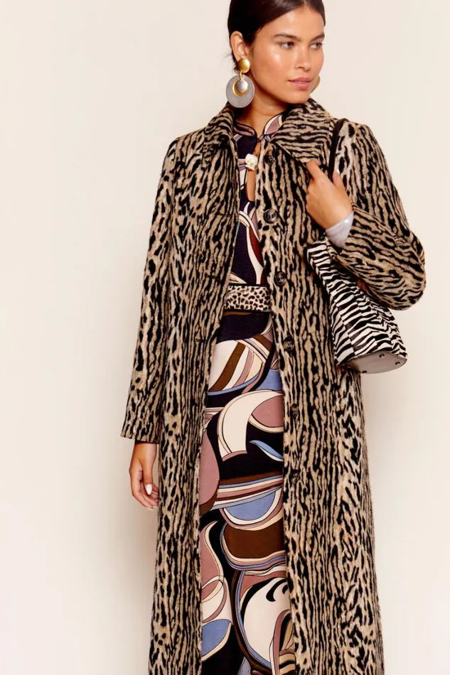 Women RIXO All Clothing Milly Leopard Coat Bohemia Leopard