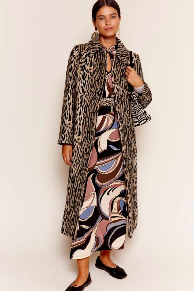 Women RIXO All Clothing Milly Leopard Coat Bohemia Leopard