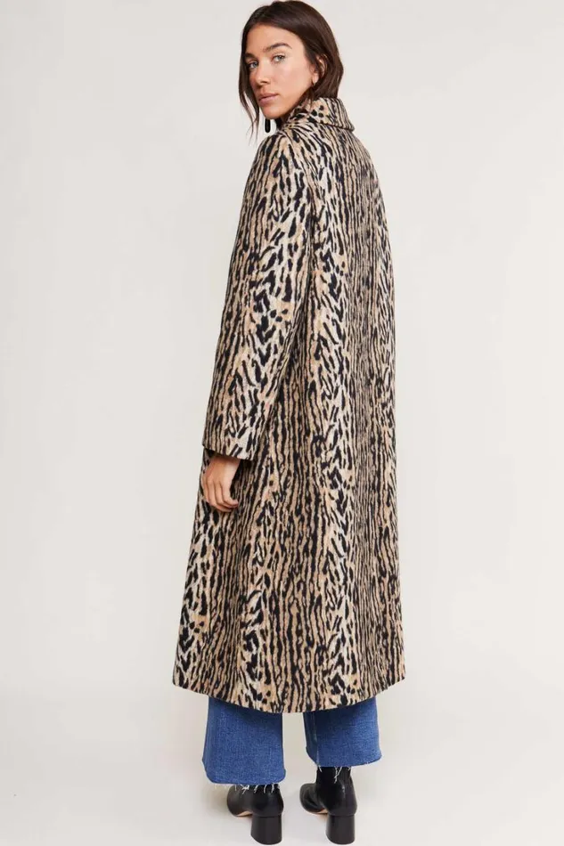 Women RIXO All Clothing Milly Leopard Coat Bohemia Leopard