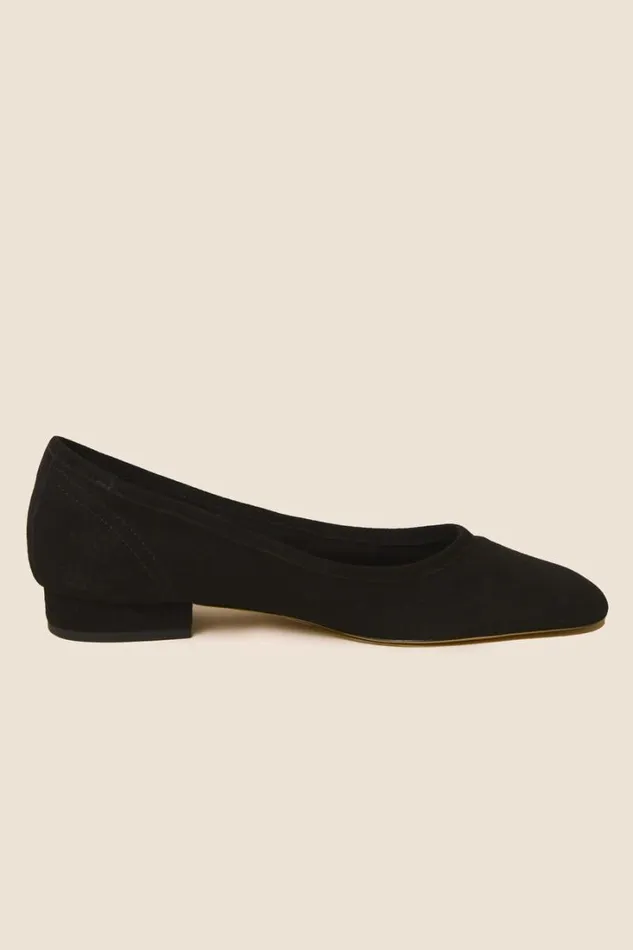 Women RIXO Shoes Kierna Suede Pumps Black
