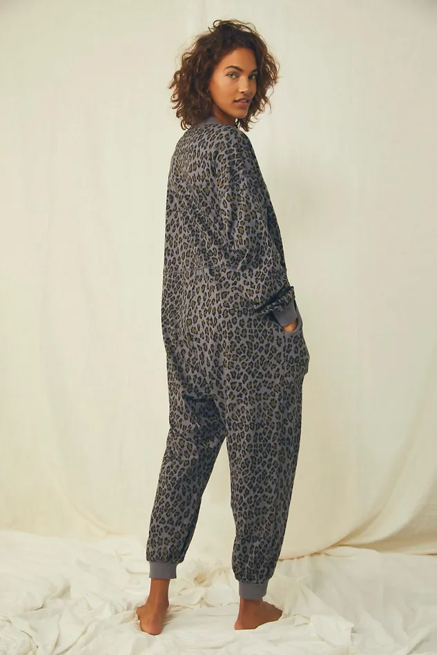 Women Rompers Free People Printed Just Because Romper Charcoal Combo