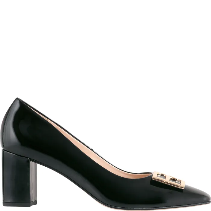 Women Rosette Pumps Black HGL Pumps