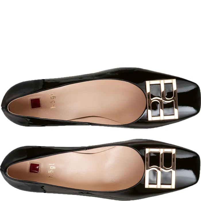 Women Rosette Pumps Black HGL Pumps