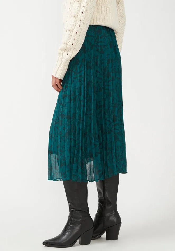 Women Roux Pleated Fall Floral Green Women039s Skirt Fallfloral Grn Buffalo David Bitton Dresses and Jumpsuits