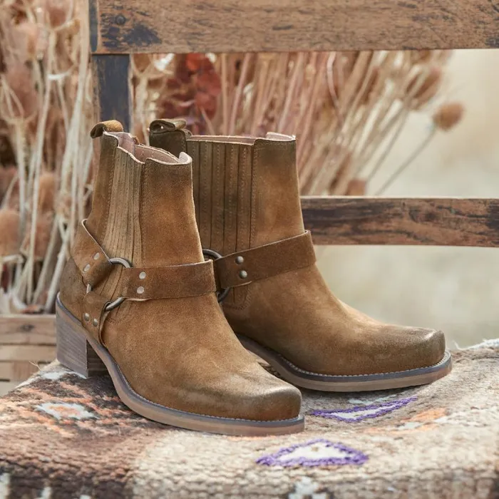 Women Sagrado Moto Boots Whiskey Sundance Catalog Boots