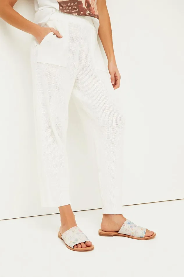 Women Sandals Free People Vicente Slide Sandals Natural Floral