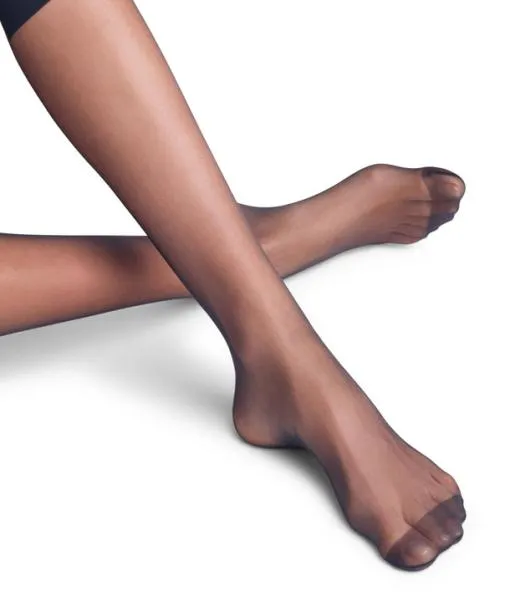 Women Seidenglatt 15 DEN Women Kneehigh Socks Marine FALKE Fullyfashioned Stockings