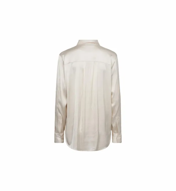 Women Shirts MOS MOSH MMLinda Satin Shirt Ecru