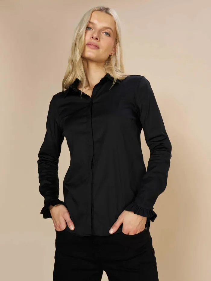 Women Shirts MOS MOSH MMMattie Flip Shirt Black
