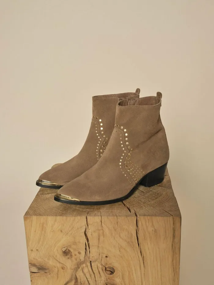 Women Shoes MOS MOSH MMAmos Suede Trock Boot Dark Beige