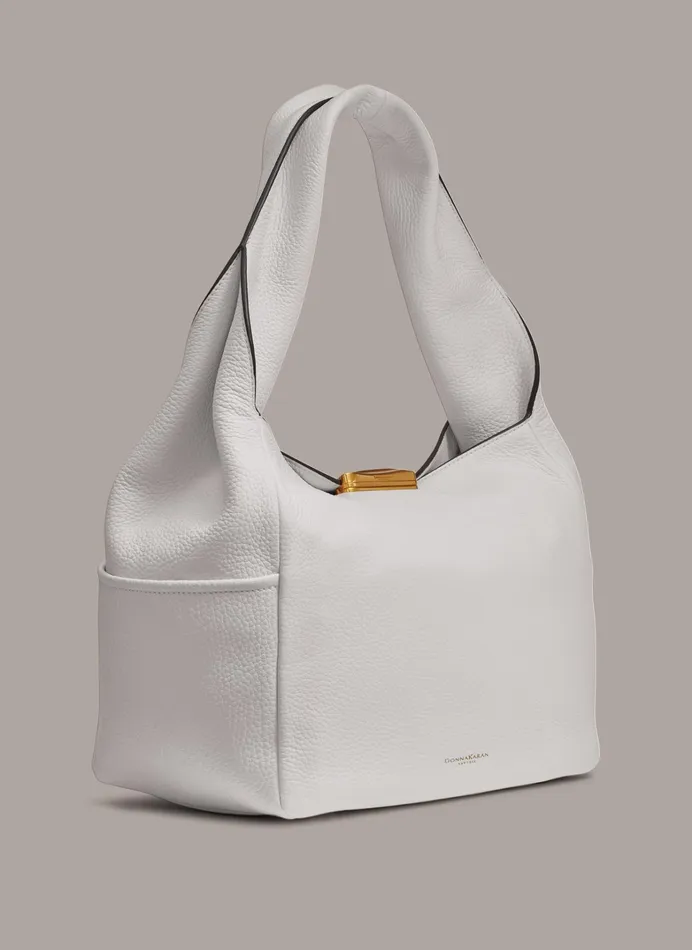 Women Shoulder And Hobo Bags Donna Karan AMAGANSETT SHOULDER BAG Brilliant White