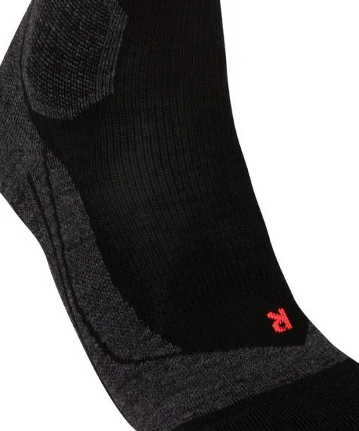 Women SK Compression Wool Women Skiing Kneehigh Socks Black FALKE Ski Socks