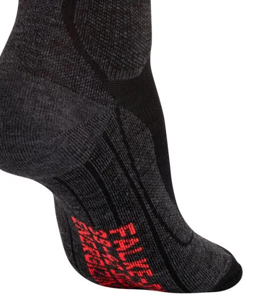 Women SK Compression Wool Women Skiing Kneehigh Socks Black FALKE Ski Socks