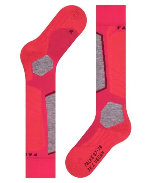 Women SK2 Intermediate Vegan Women Skiing Kneehigh Socks Rose FALKE Ski Socks