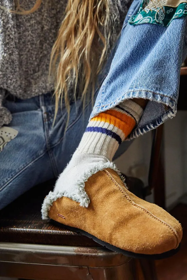 Women Slippers Free People Damon Cozy Mules Tan
