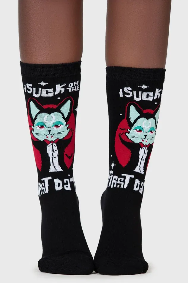 Women Socks and Tights Killstar First Date Ankle Socks